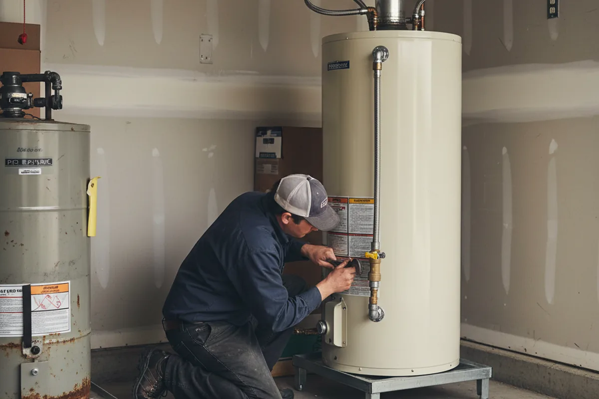 Water heater and shutoff valve replacement in Kendall Park